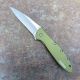 Kershaw Leek Assisted Liner Lock Green Aluminum Beadblasted Sandvik 14C28N Folding Knife