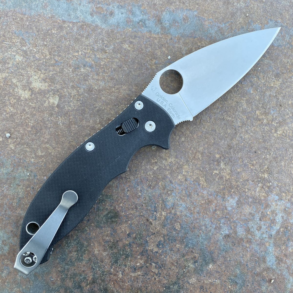 Spyderco Manix 2 Black G10 Scales Satin S30V Blade (C101GP2) Deep