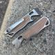 All Access Pass "Little Bro" v1.i Brown Canvas Micarta Inlay Stonewashed Prybars