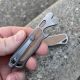 All Access Pass "Little Bro" v1.i Brown Canvas Micarta Inlay Stonewashed Prybars