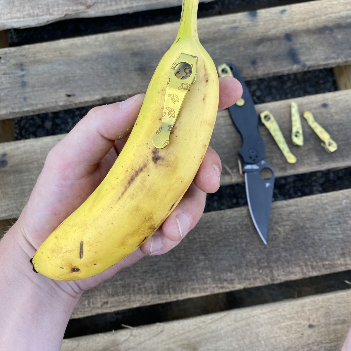 Banana Deep Carry Titanium Pocket Clips