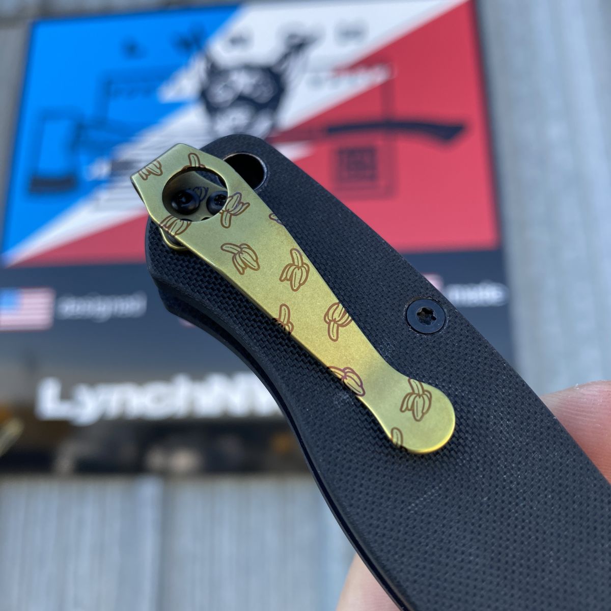 Banana Deep Carry Titanium Pocket Clips