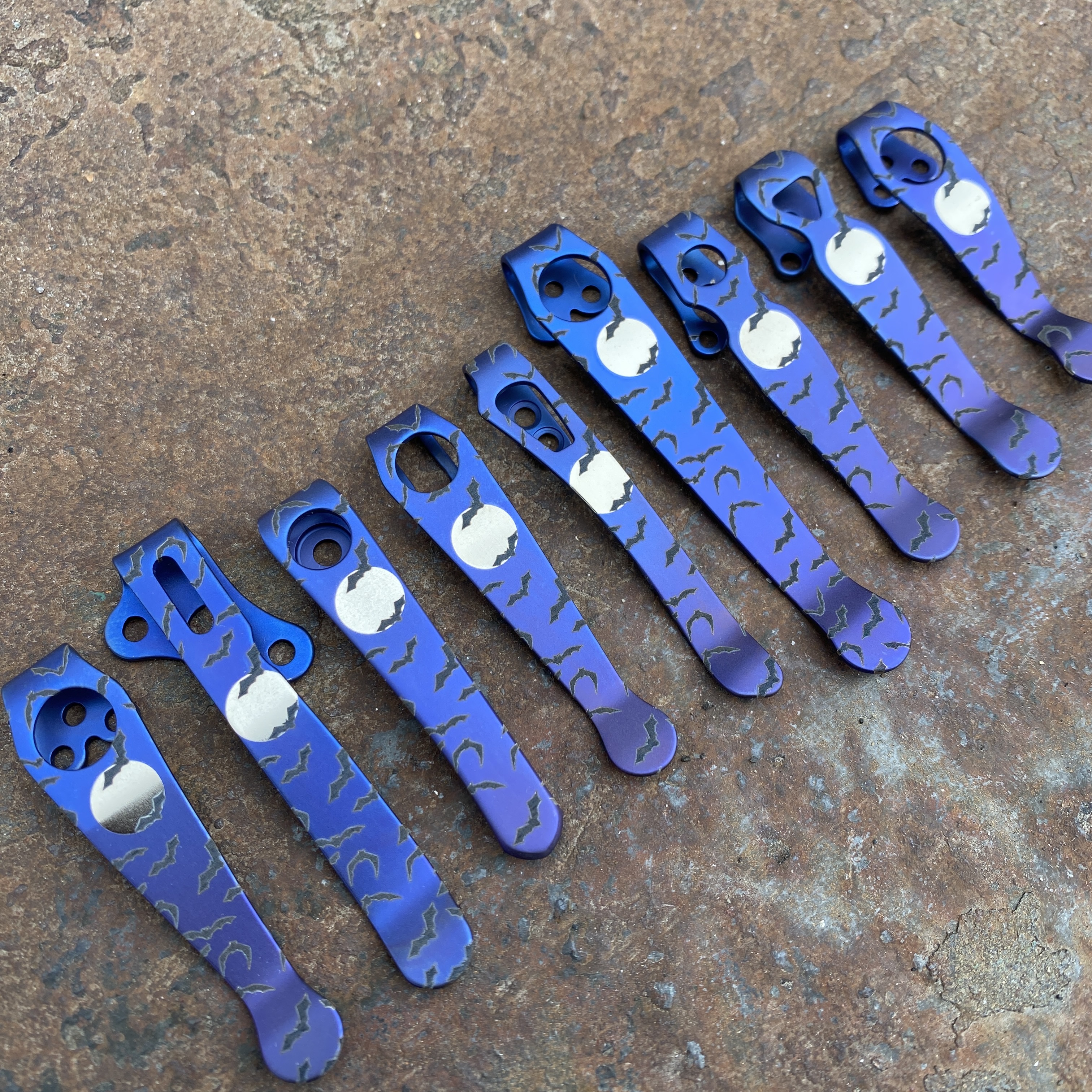 Bats Over Gotham Deep Carry Titanium Clips