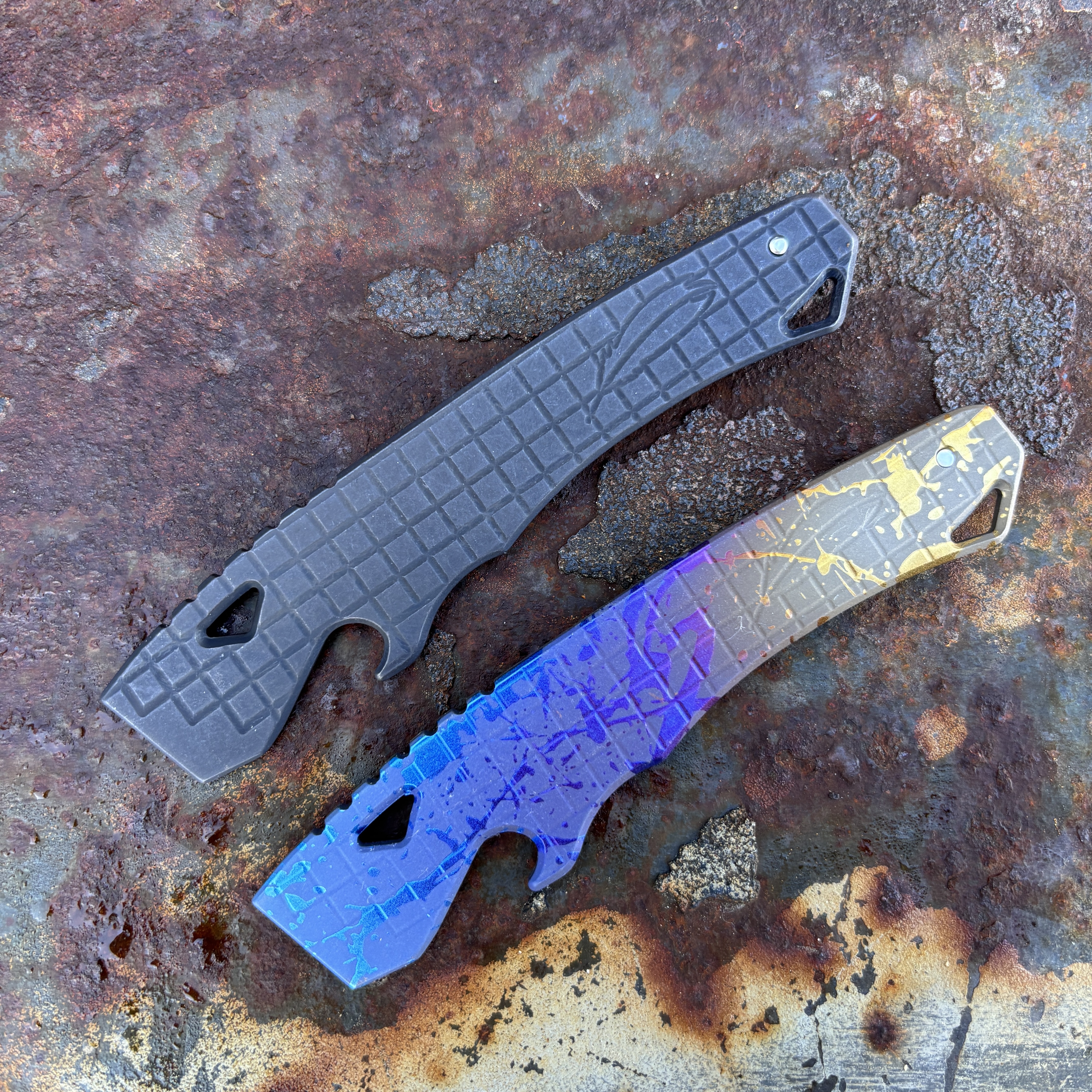 Best Case Scenario v1.3 Milled Titanium Prybar Frag Design