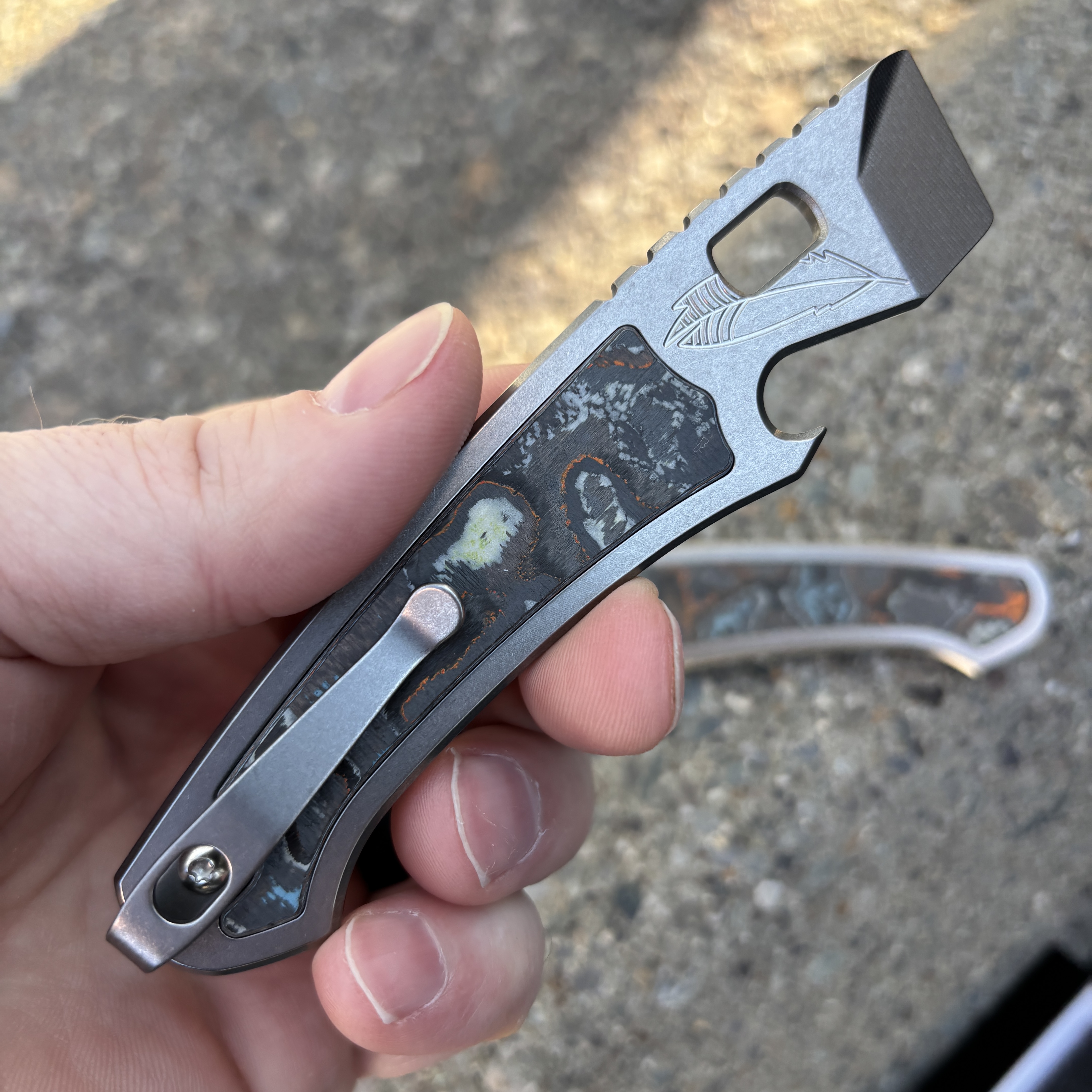 Best Case Scenario v2.i Prybar Tool with Carbon Fiber Inlay