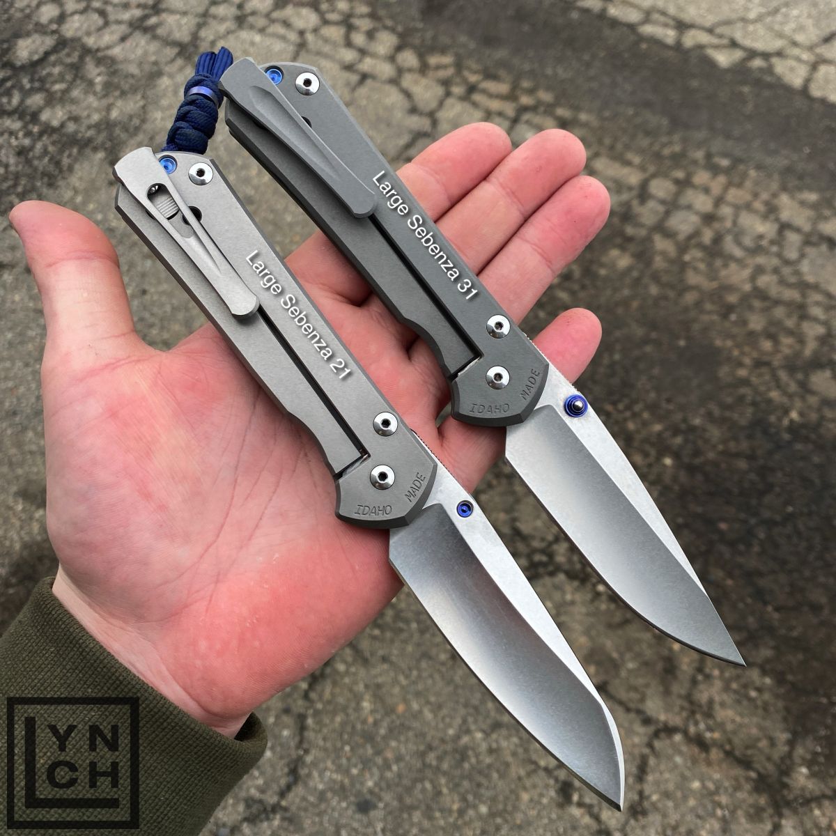 1 ピースカスタムチタンスケール Chris Reeve ラージ Sebenza 21