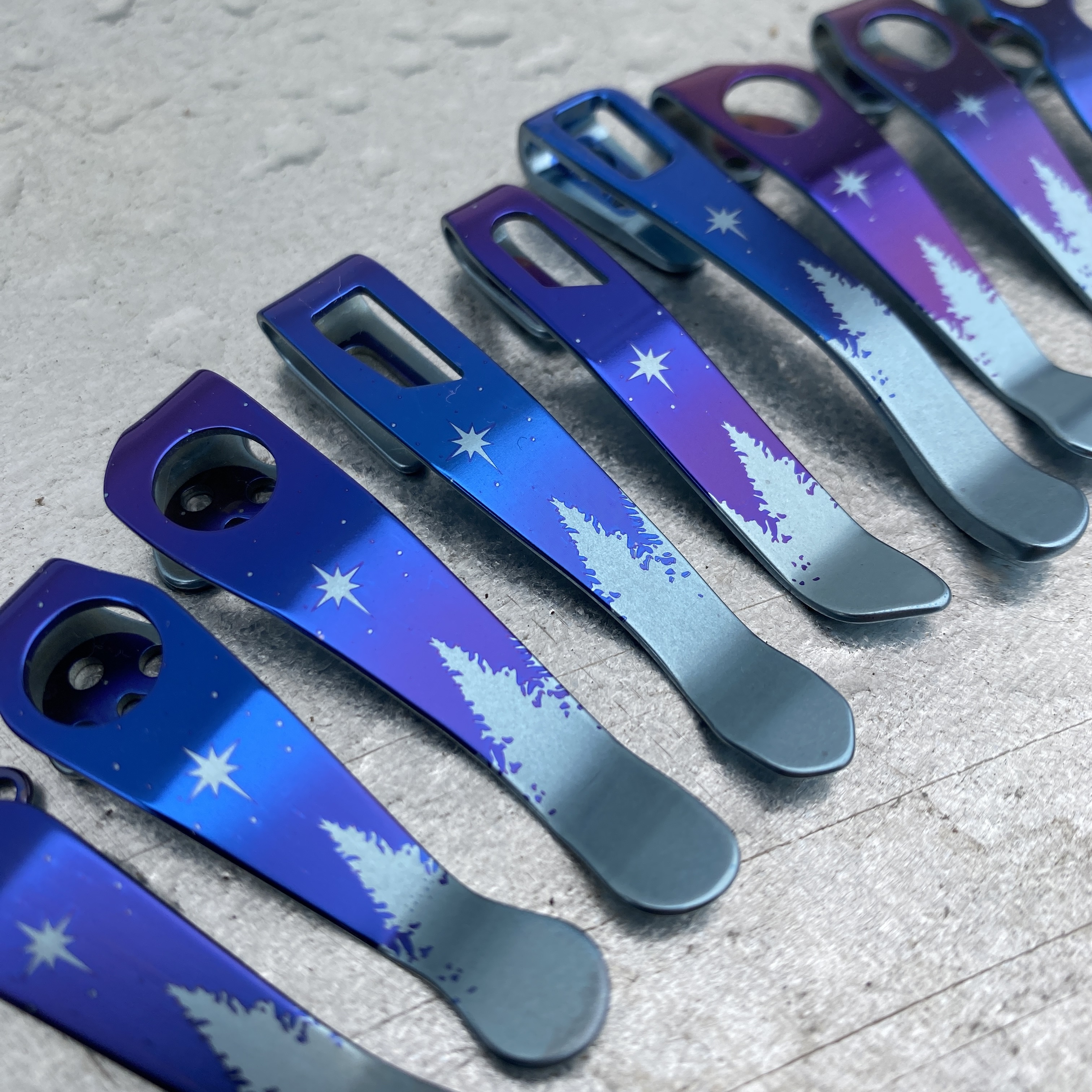 Follow the Star Deep Carry Titanium Pocket Clips