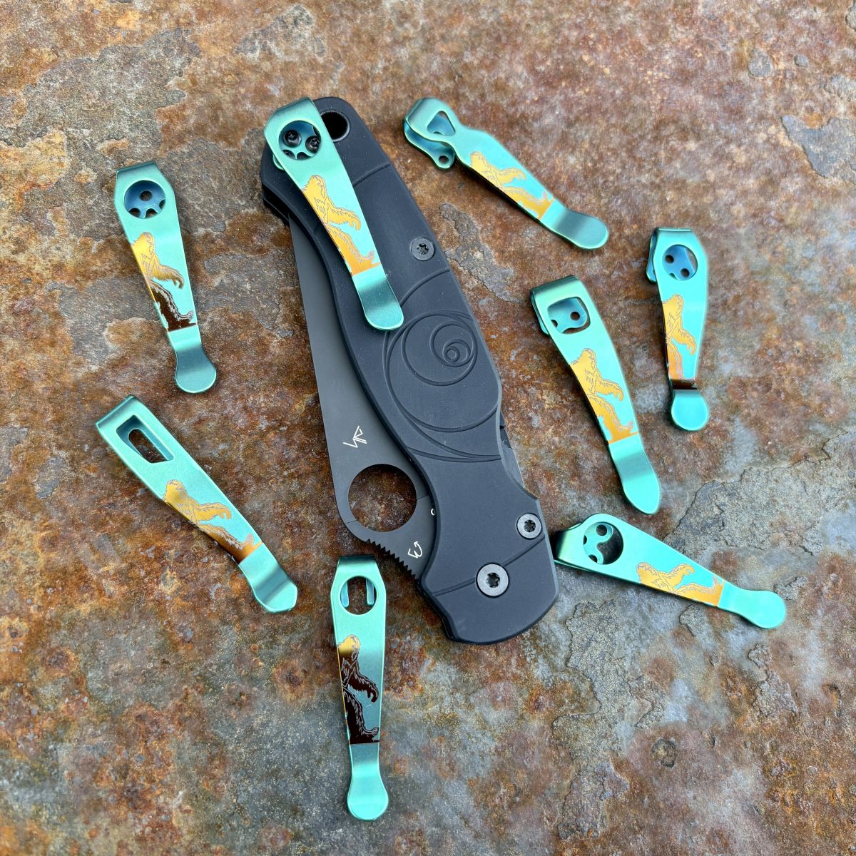 Hide N' Seek Champ Deep Carry Titanium Pocket Clips