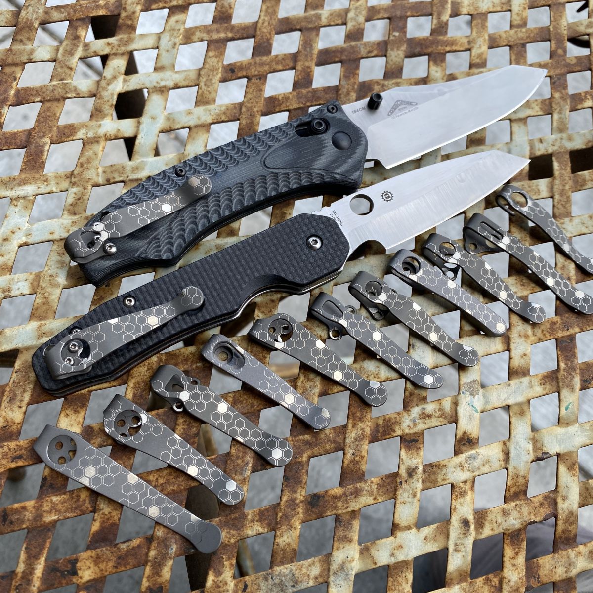 Mono Comb Deep Carry Titanium Pocket Clips