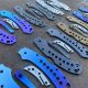 Spyderco Delica 4 LynchNW MOD 2 Titanium Scale Kits