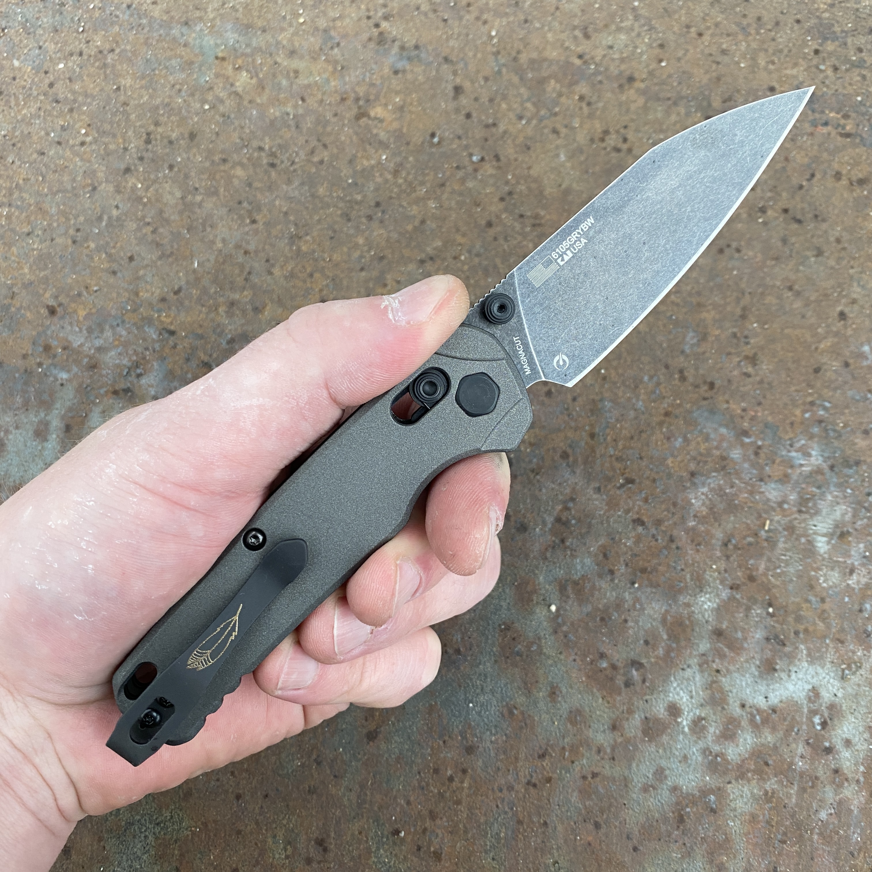 Kershaw Bel-Air Dura-Lock Gunmetal Gray Aluminum Blackwash