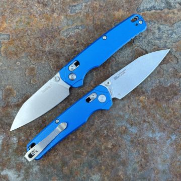 Kershaw Bel-Air Dura-Lock Blue Aluminum Stonewash MagnaCut Blade Folding Knife