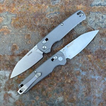 Kershaw Bel-Air Dura-Lock Gunmetal Gray Aluminum Stonewash MagnaCut Blade Folding Knife
