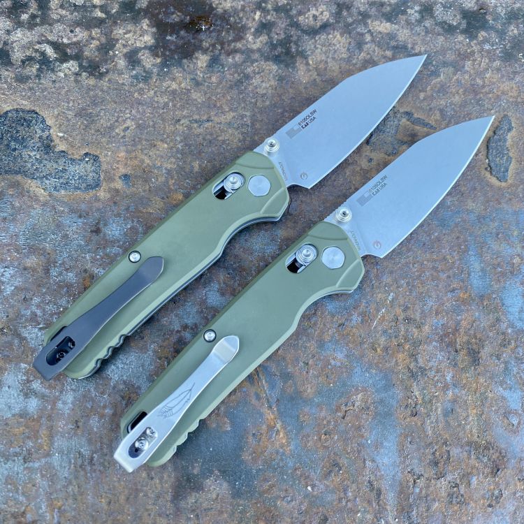 Kershaw Bel-Air Dura-Lock Olive Green Aluminum Stonewash MagnaCut Blade Folding Knife