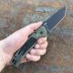 Kershaw Launch 16 Auto OD Green Alum Trac-Tec Inserts Black Cerakote CPM M4 Blade Folding Knife