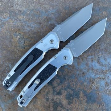 Kershaw Launch 16 Auto Raw Aluminum With Black Inlay Gray CPM M4 Blade Folding Knife