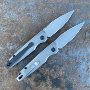 Kershaw Launch 18 Auto Gray Aluminum Stonewashed CPM 154 Blade Folding Knife