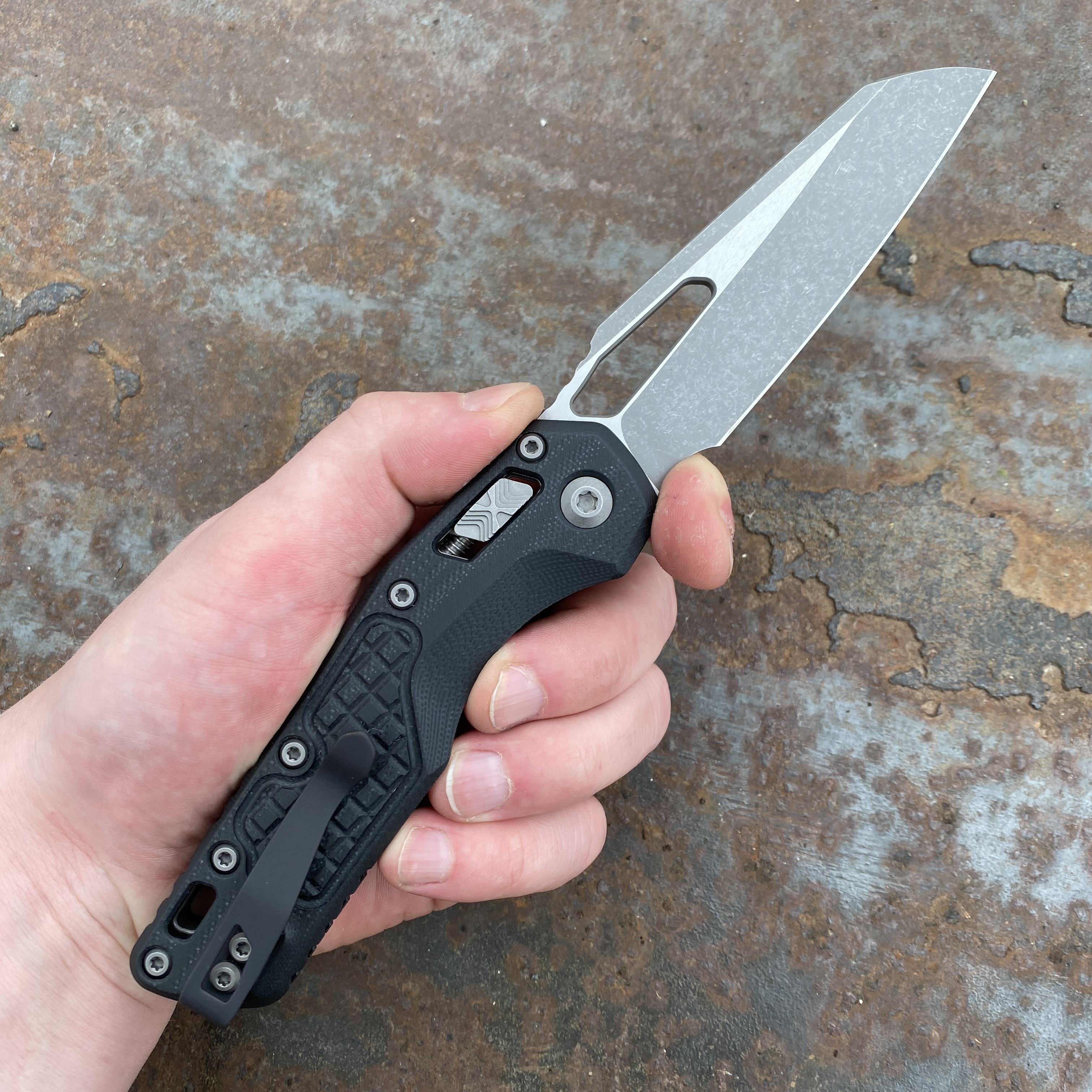Microtech MSI Ram-Lok Black Frag G-10 Apocalyptic M390 (210