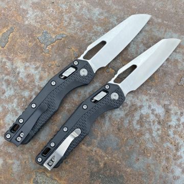 Microtech MSI Ram-Lok Black Polymer Stonewashed M390 Folding Knife