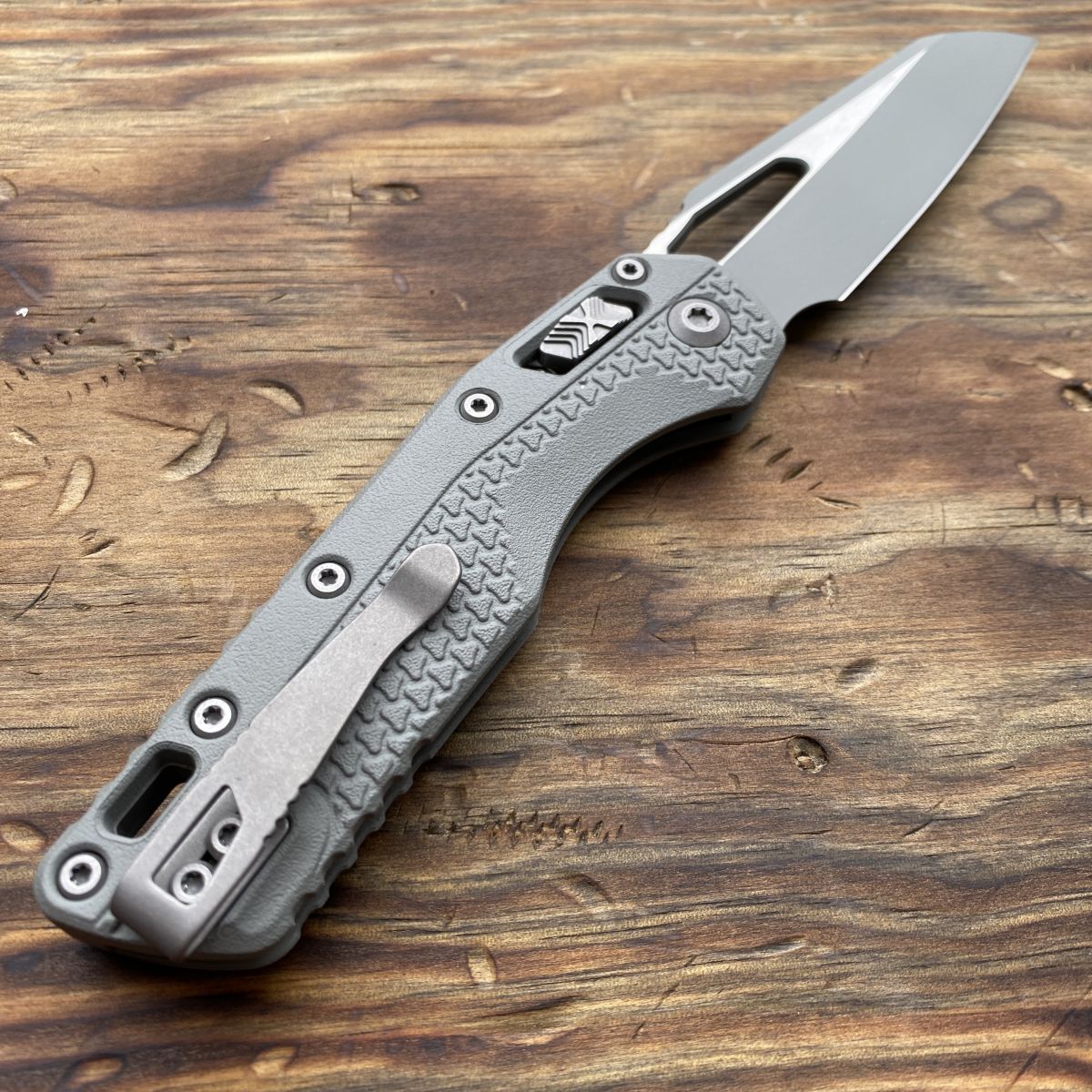Microtech MSI Ram-Lok Bull Shark Gray Cerakote Tri-Grip Polymer 2