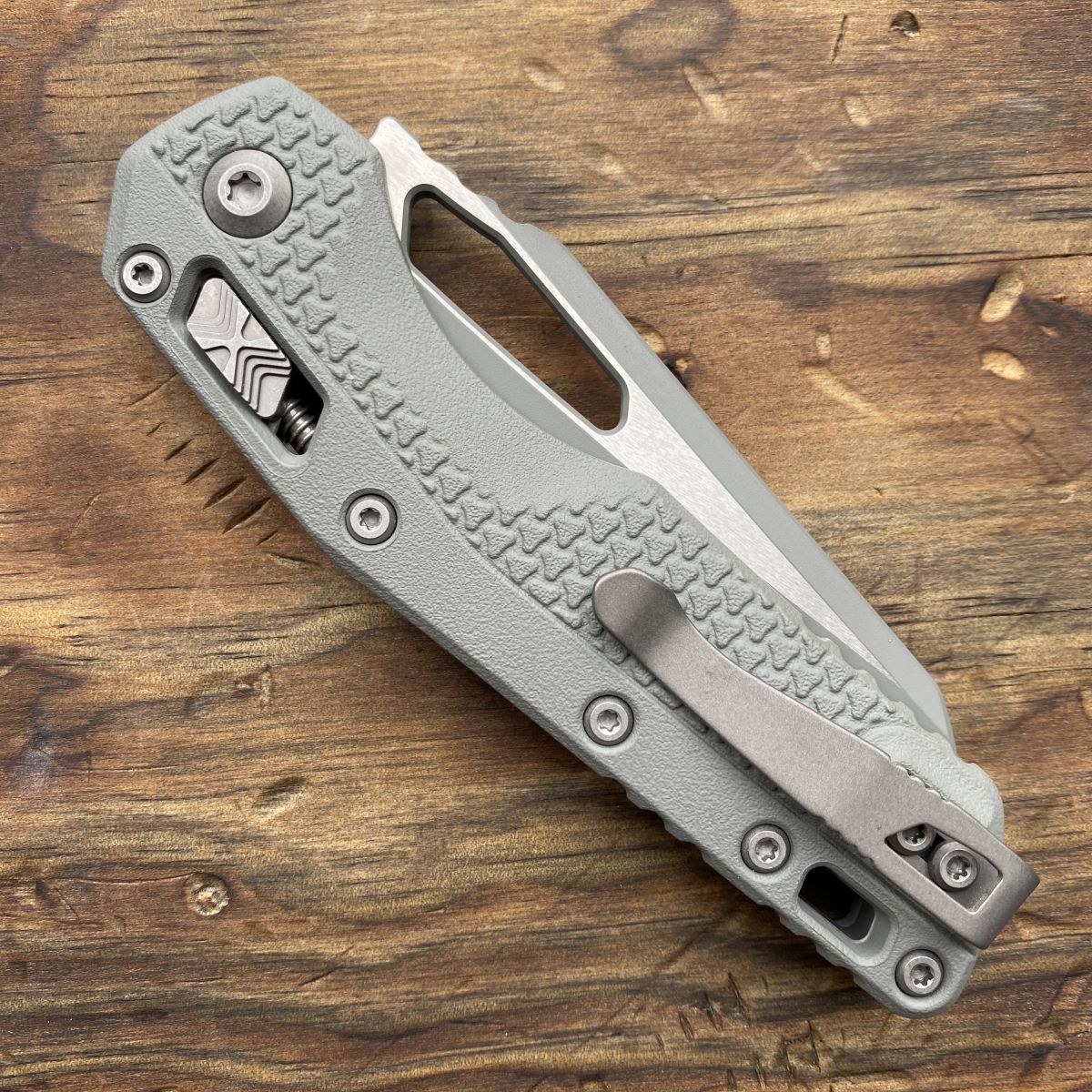 Microtech MSI Ram-Lok Bull Shark Gray Cerakote Tri-Grip Polymer 2