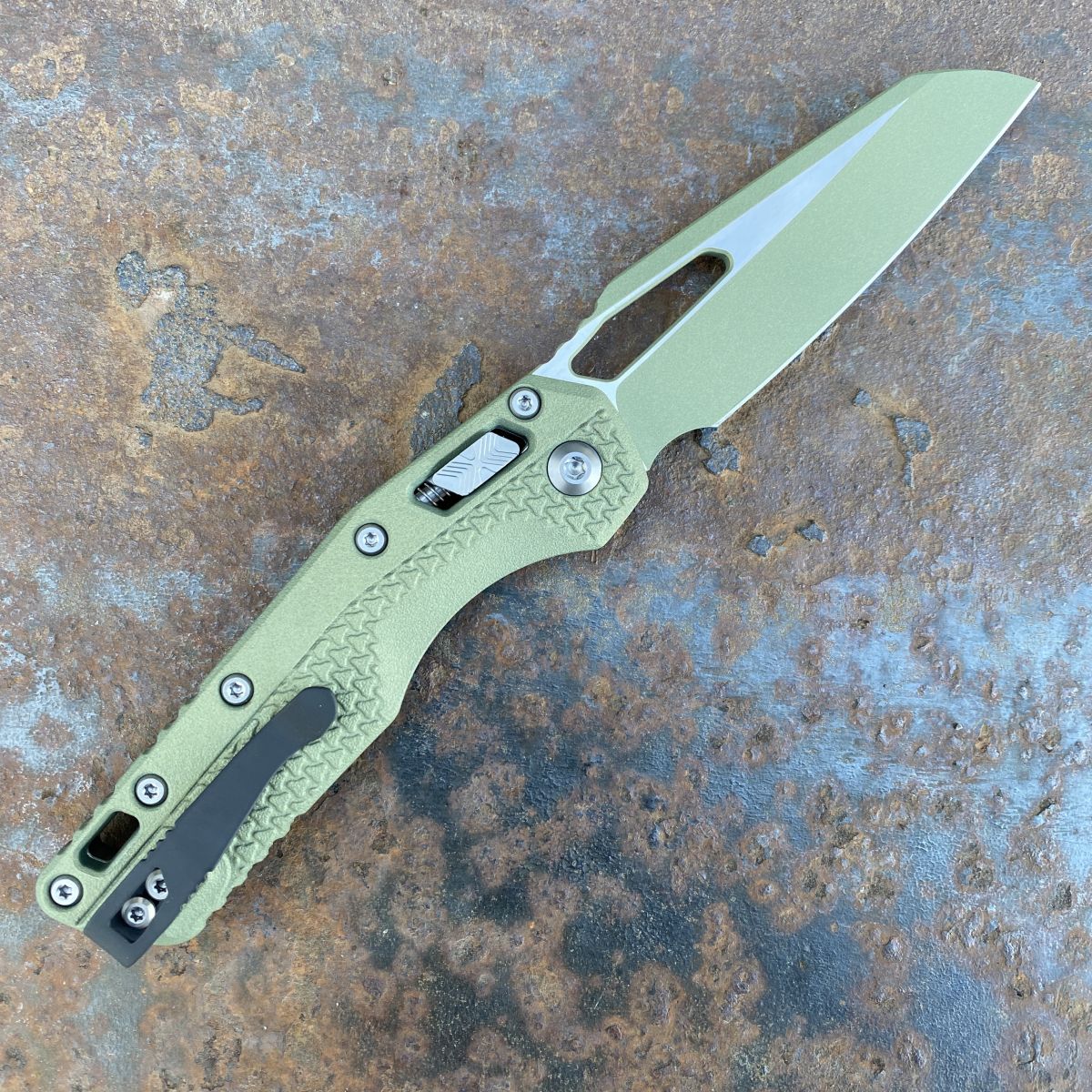 Microtech MSI Ram-Lok Vintage Green Tri-Grip Polymer Vintage Green