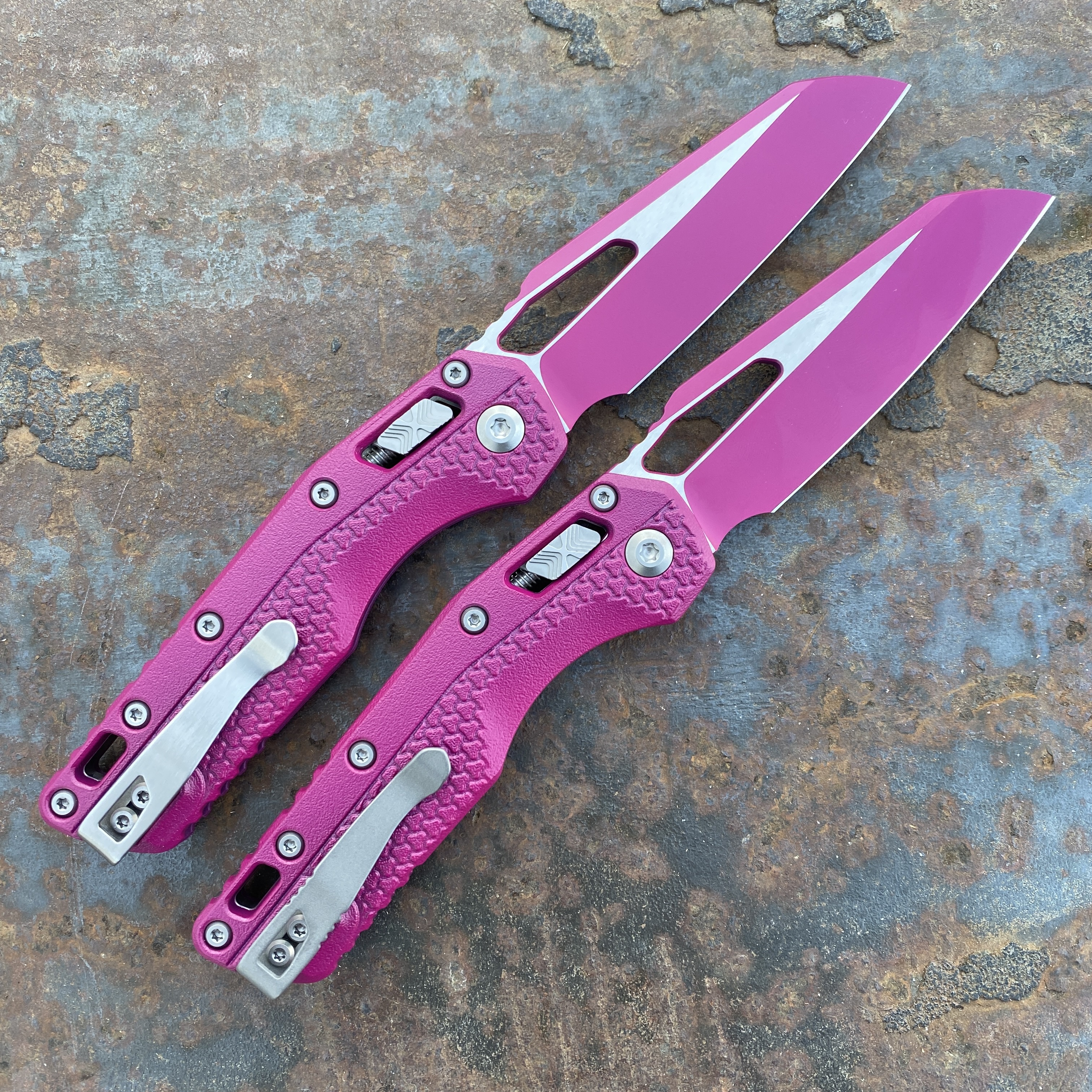 Microtech MSI Ram-Lok Sangria Tri-Grip Polymer Sangria M390 (210T