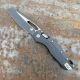 Microtech MSI Ram-Lok Sniper Gray Tri-Grip Polymer Sniper Gray M390 Folding Knife