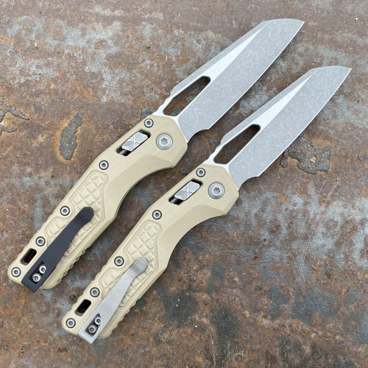 Microtech MSI Ram-Lok Tan Frag G-10 Apocalyptic M390 Folding Knife