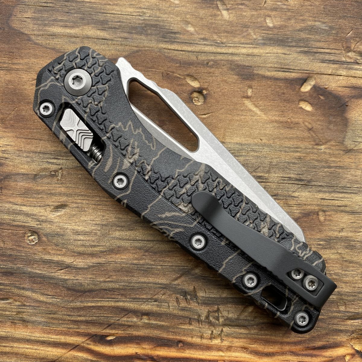 Microtech MSI Ram-Lok Tiger Stripe Camo Tri-Grip Polymer
