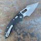 Microtech Stitch Ram-Lok Fluted Black Aluminum Apocalyptic M390 Folding Knife