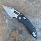 Microtech Stitch Ram-Lok Fluted Black Aluminum Apocalyptic M390 Folding Knife