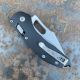 Microtech Stitch Ram-Lok Fluted Black Aluminum Apocalyptic M390 Folding Knife
