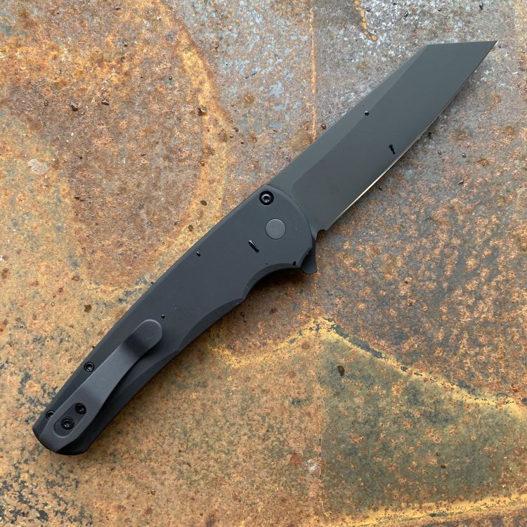 Pro-Tech Malibu Black Aluminum DLC Magnacut Blade Folding Knife