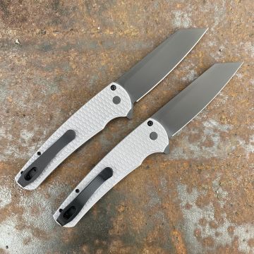 Pro-Tech Malibu Grey Battle Dragon Aluminum DLC REV Tanto MagnaCut Blade Folding Knife