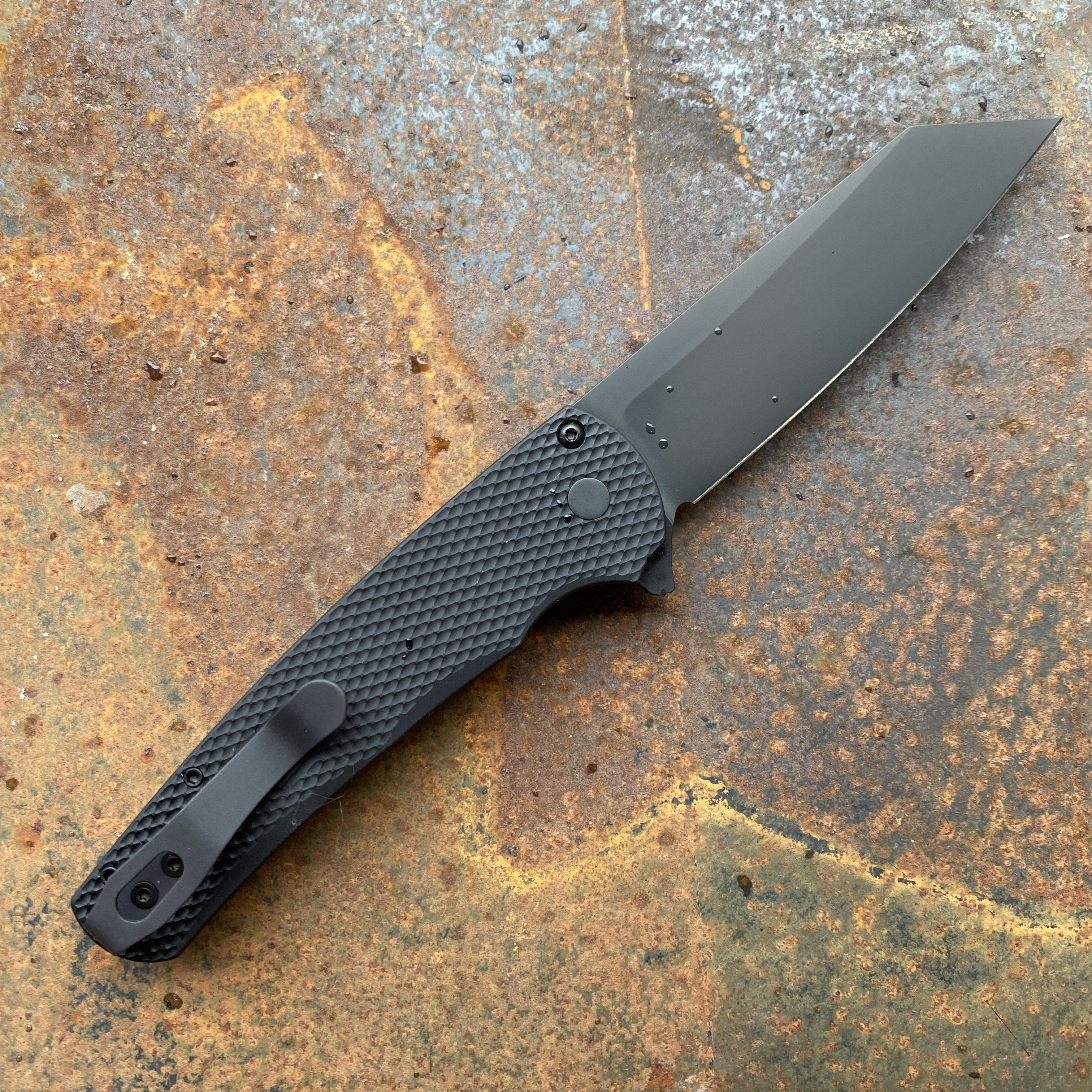 Pro-Tech Malibu Textured Black Aluminum DLC Magnacut Blade (5406