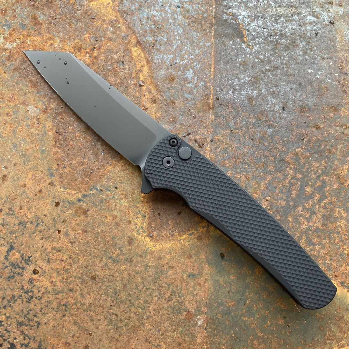 Pro-Tech Malibu Textured Black Aluminum DLC Magnacut Blade (5406