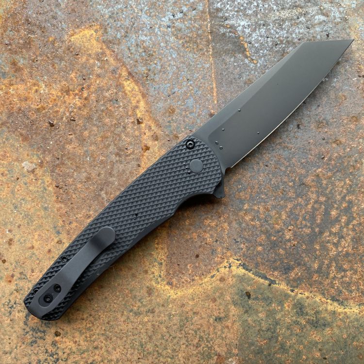 Pro-Tech Malibu Textured Black Aluminum DLC Magnacut Blade Folding Knife