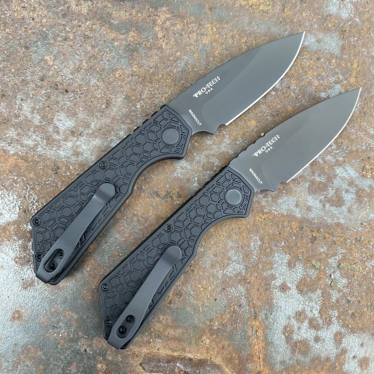Pro-Tech Strider PT+ Auto Black Aluminum Gridlock DLC Magnacut Blade Folding Knife