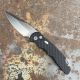 Pro-Tech TR-5 Auto Black Feather Aluminum Stonewashed S35V Blade Folding Knife