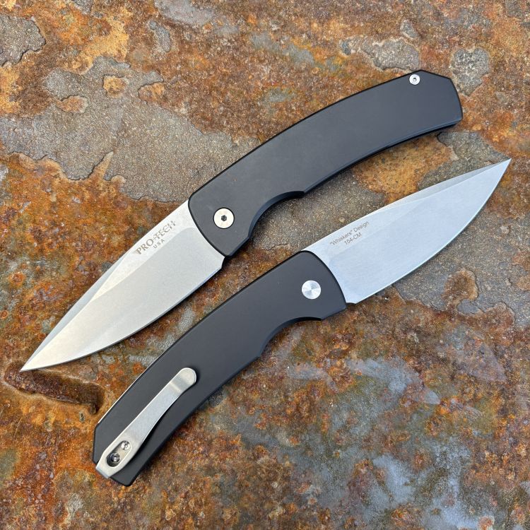 Pro-Tech Magic 2 "Whiskers" Auto Black Aluminum Stonewashed 154CM Blade Folding Knife