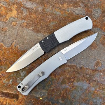 Pro-Tech Magic BR-1 "Whiskers" Auto Grey Aluminum Stonewash 154CM Blade Folding Knife