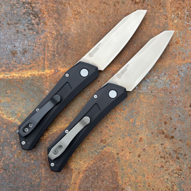 Pro-Tech Sinkevich Oligarch Black Aluminum Smoky Grey DLC MagnaCut Blade Folding Knife