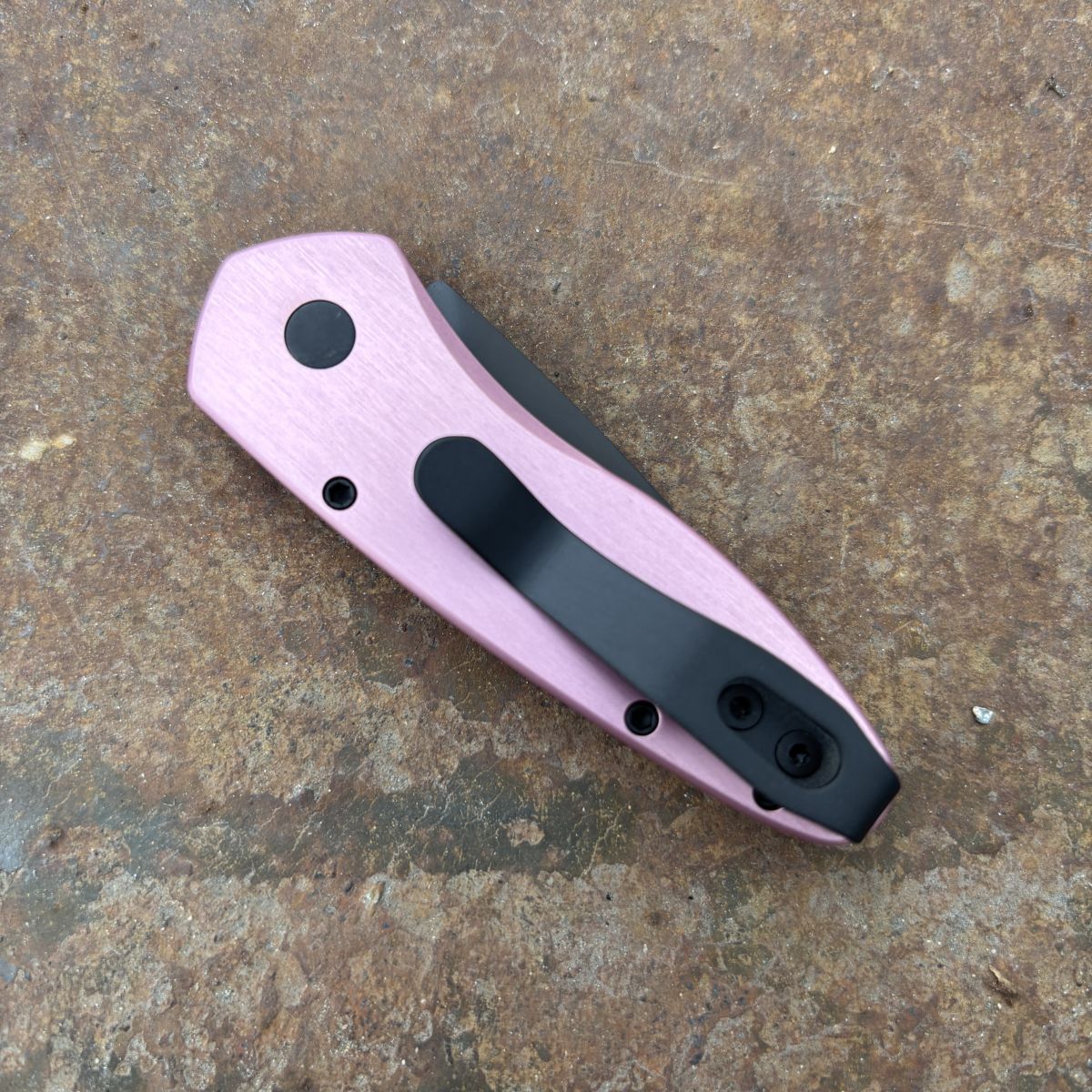 Pro-Tech Sprint Auto Pink Aluminum Black DLC S35V Blade (2907-Pink