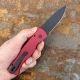 Pro-Tech TR-2 Auto Red Aluminum Black DLC Magnacut Blade Folding Knife