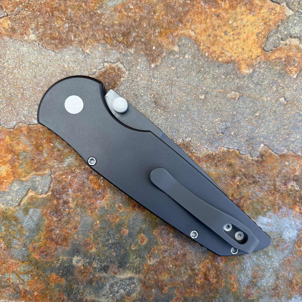 Pro-Tech TR-3 Integrity Black Aluminum Black DLC S35VN Blade