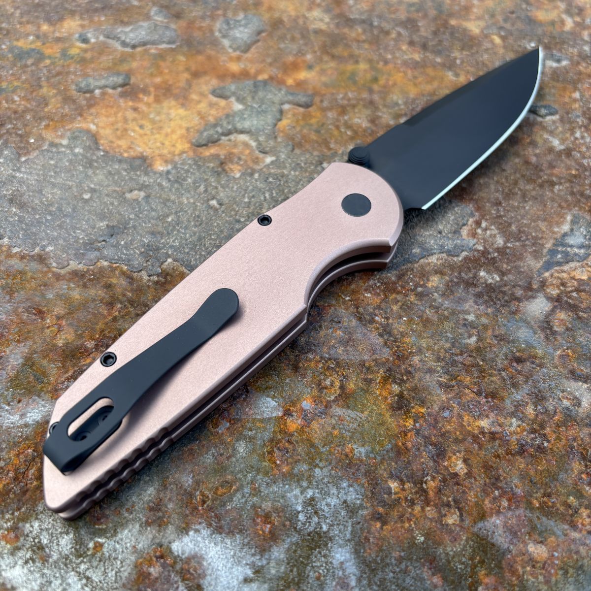 Pro-Tech TR-3 Integrity FDE Aluminum Black DLC S35VN Blade (INT103
