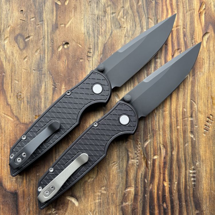 Pro-Tech TR-3 Integrity Relic Black Aluminum Black DLC S35VN Blade Folding Knife