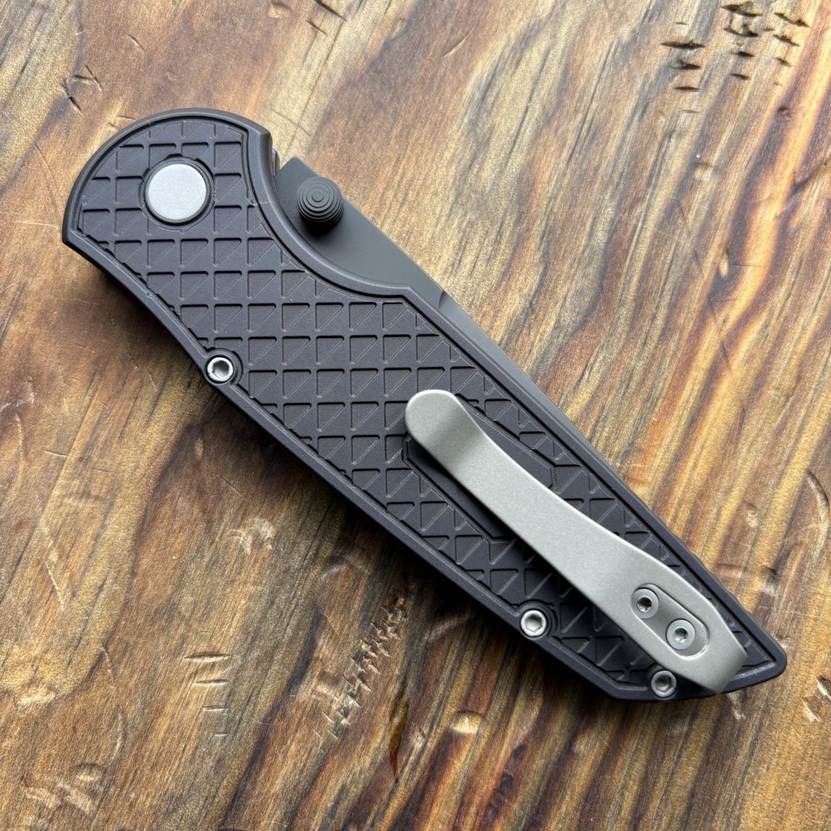 Pro-Tech TR-3 Integrity Relic Black Aluminum Black DLC S35VN Blade