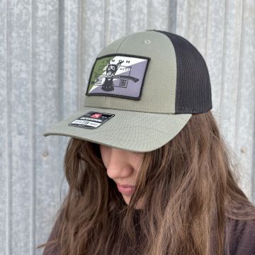 Richardson Loden/Black Low Pro Snapback Trucker Hat (115) - Camo Dog Patch